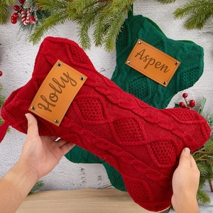 Personalized embroidered Christmas stockings, personalized family Christmas stockings, Christmas family gifts, dog bone Christmas stockings