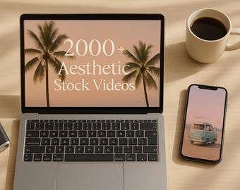 2000+ Aesthetic Stock Videos Bundle | Nature, Urban, Coffee Shop, Retro, Lifestyle | TikTok, Reels, Video Editing Digital Download