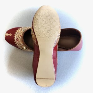 Brown Leather Afghani Khussa for Men – Handcrafted Traditional Slip-On Shoes