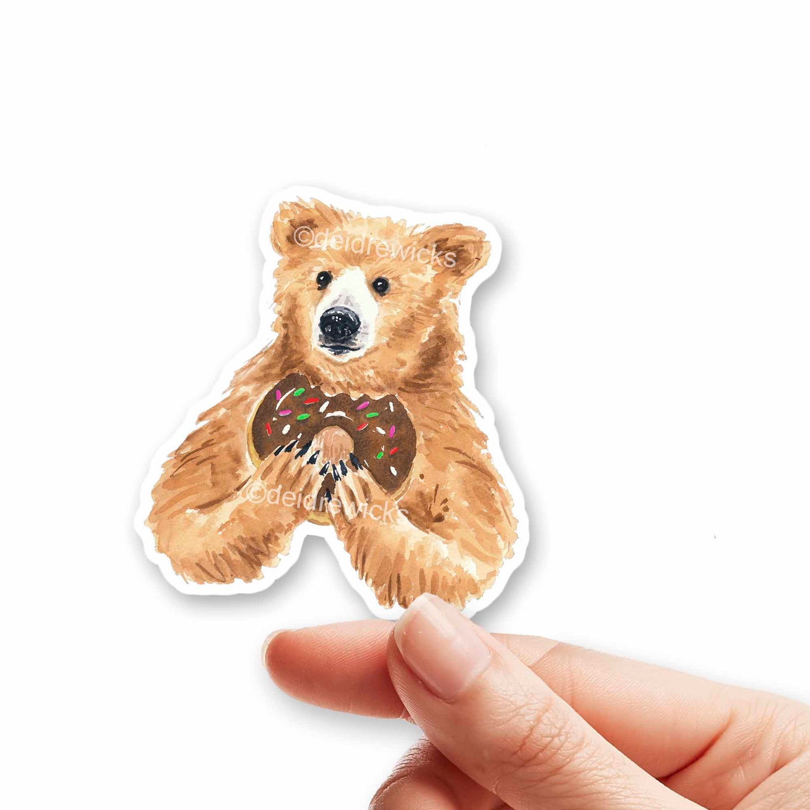 Grizzly Bear Sticker Vinyl Die Cut Sticker of a Bear Who Etsy Canada