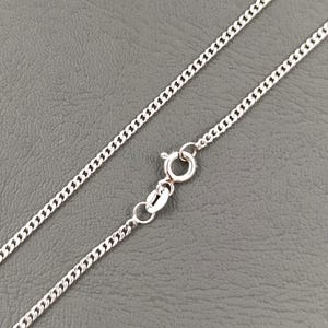 925 Sterling Silver Curb Chain Necklace, Curb Chain Necklace, Skinny Chain, Silver Chain For Woman, Gift For Her