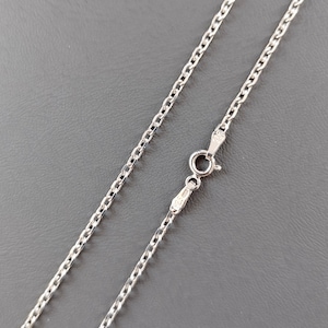 Handmade Sterling Silver Anchor Chain: Unisex Cable Link
