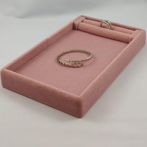 Velvet Jewelry Display Stand: Necklace, Bracelet & Ring Organizer