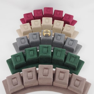 Velvet Ring Display Stand: Multicolor Jewelry Photography Tool