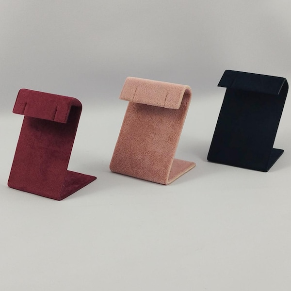 Velvet Earring Stand: Jewelry Organizer Display - Alcantara Suede