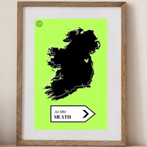 DIGITALDRUCK - GRMA Club Landkarte Poster von Irland