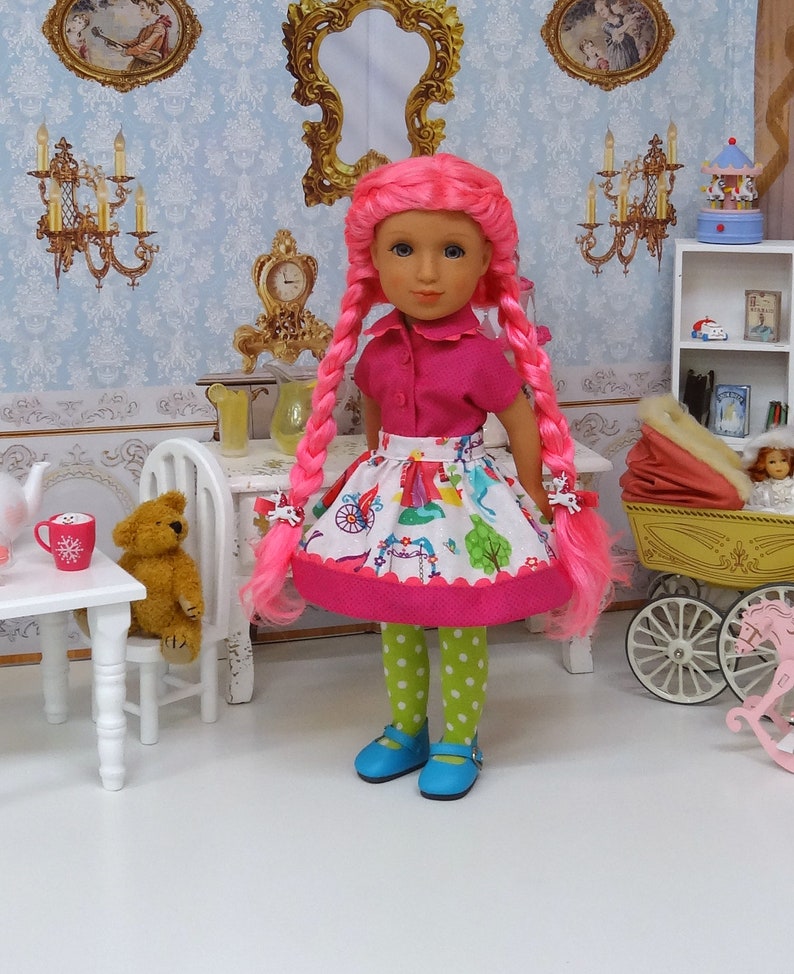 Alissa Unicorn custom Glitter Girl doll with wardrobe & accessories image 8