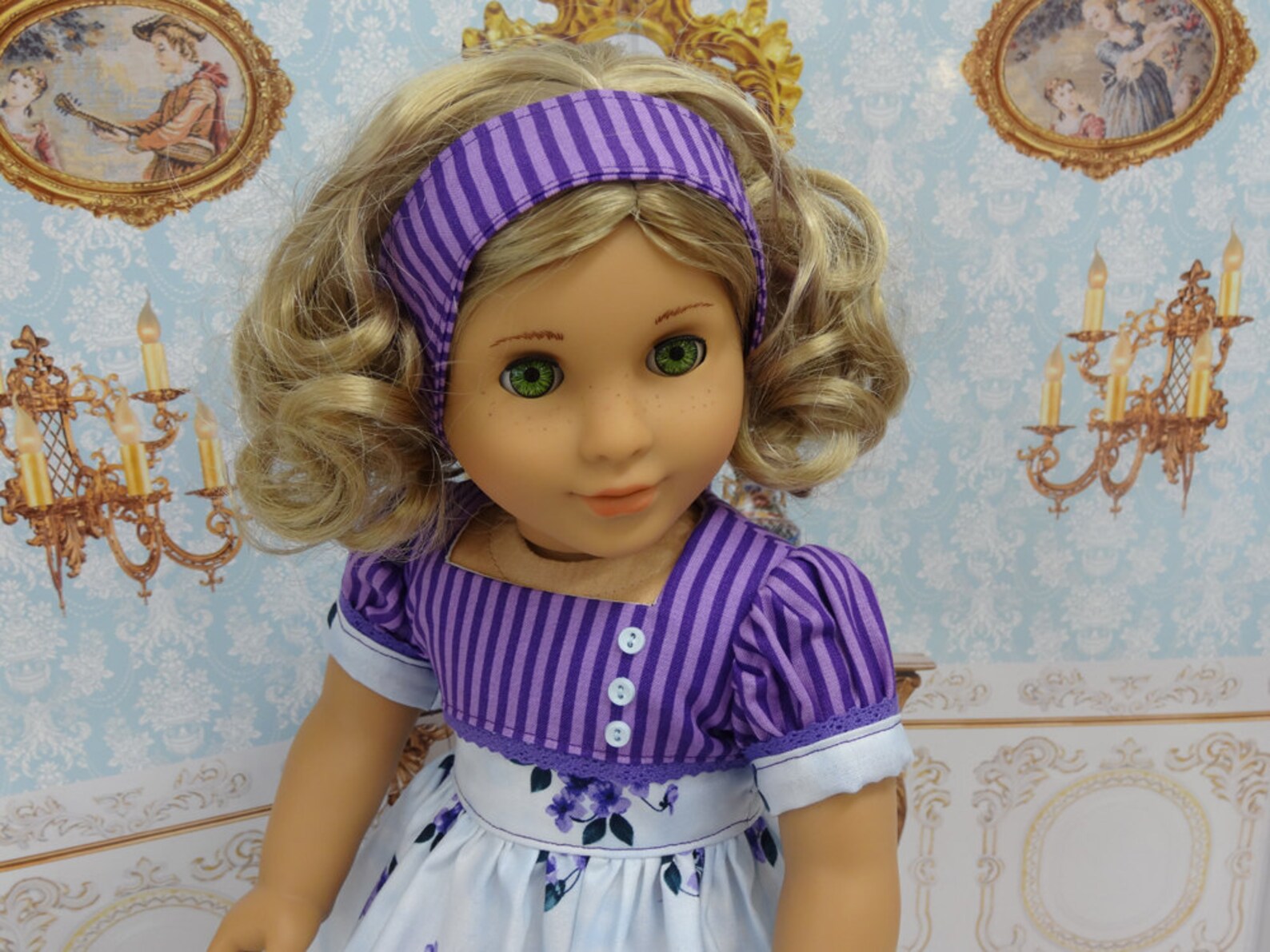 Lovely Lilacs Vintage Style Dress for American Girl Doll - Etsy