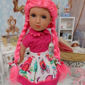 Alissa Unicorn custom Glitter Girl doll with wardrobe & accessories image 10