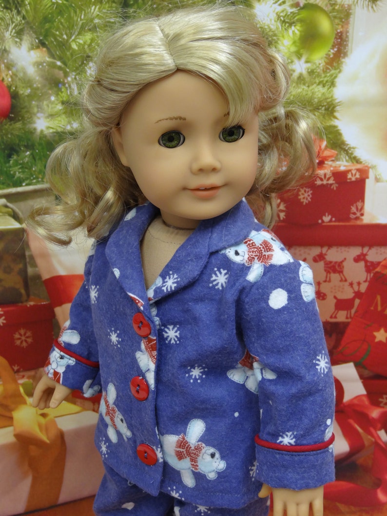 Pajamas for American Girl Polar Bear Christmas Etsy