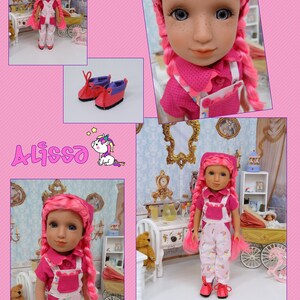 Alissa Unicorn custom Glitter Girl doll with wardrobe & accessories image 3