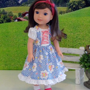 Spring Frauline Dress, socks & shoes for Wellie Wisher doll 画像 3