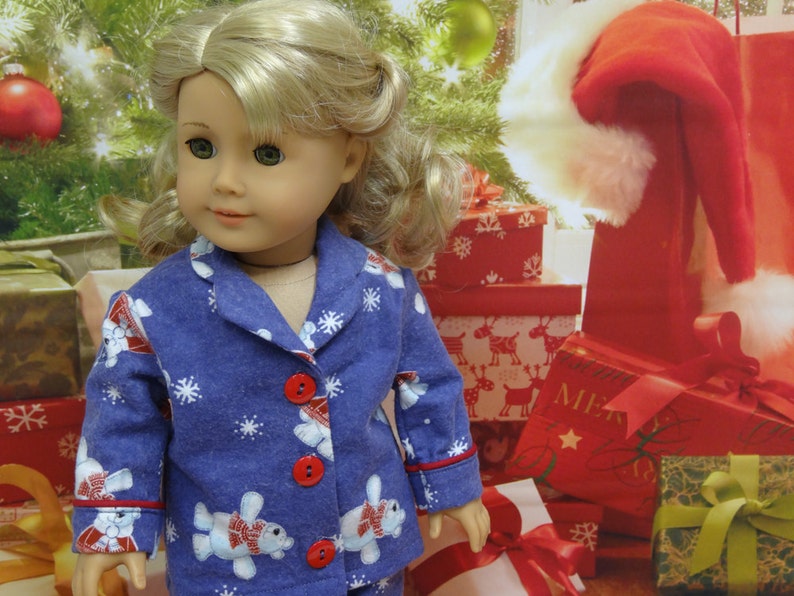 Pajamas for American Girl Polar Bear Christmas Etsy