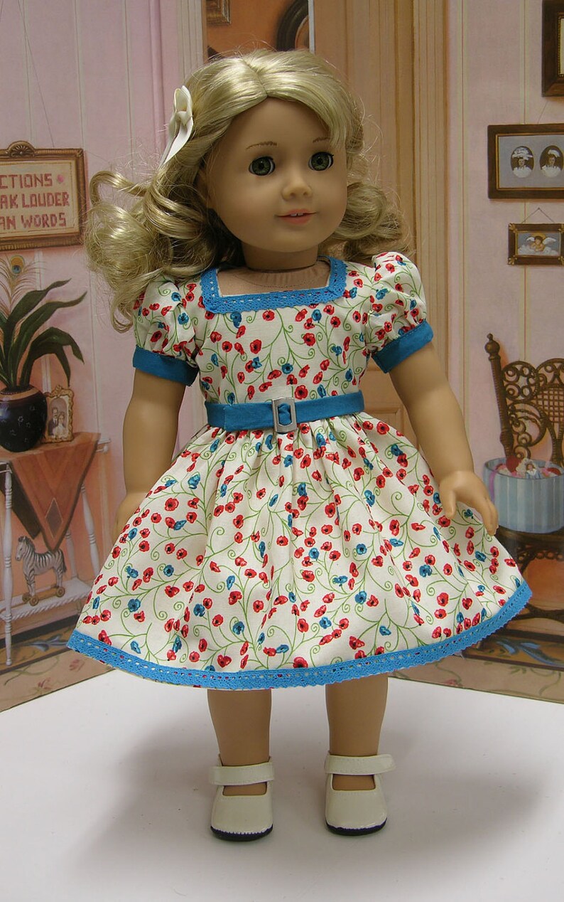 Pretty Poppy vintage dress for American Girl doll Sale Etsy
