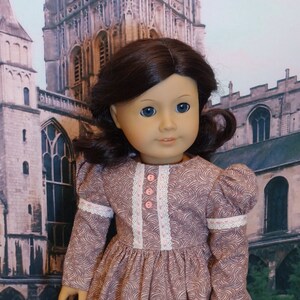 Abbey Courtyard Victorian dress and capelet for American Girl doll with undergarments 画像 4