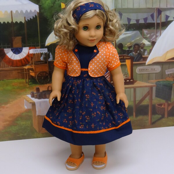 Summer Wildflowers - Dress for American Girl doll