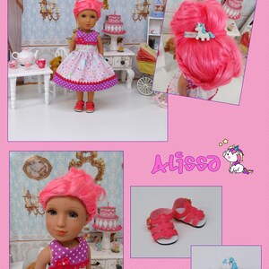 Alissa Unicorn custom Glitter Girl doll with wardrobe & accessories image 5