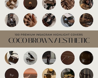 100 Cocoa Brown Instagram Highlight Covers | Aesthetic Instagram Highlight Covers | Brown Instagram Highlights | Luxury IG Highlight Covers