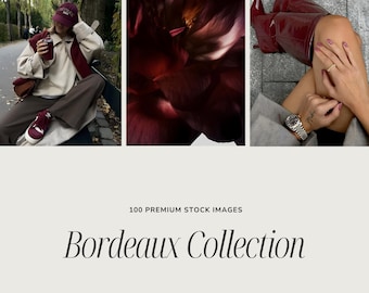 BORDEAUX Stock Photos Dark Cherry Red, Burgundy | Moody Editorial Images