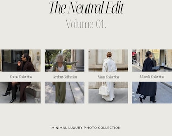 The NEUTRAL Edit | Minimal Luxury Stock Photos | Curated Stock Photo Set | 400+ Images