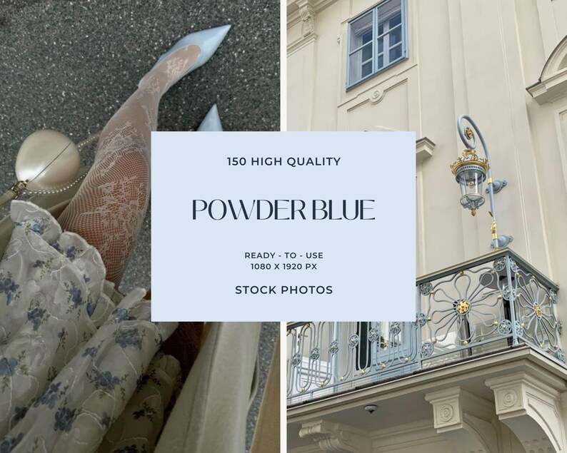 150 Powder Blue Stock Photos: Instagram & Social Media Templates - Etsy