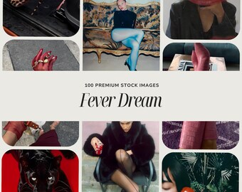 FEVER DREAM Collection Stock Images | Bold  Print Stock Photo Set