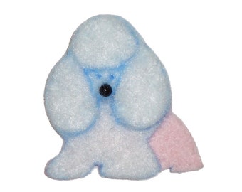 TOY POODLE Felt Dog Shape for Bead Embroidery, Making Beaded Animals, Crafting, or Embellishment