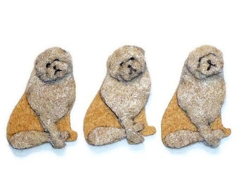 PUG Felt Dog Shape for Bead Embroidery, Making Beaded Animals, Beading, Crafting, or Embellishment