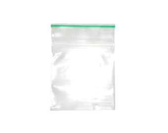 2 x 2 Clear Zip Lock Bags - 100 Pack Greenline Biodegradable Plastic Bags for Jewelry or Beads