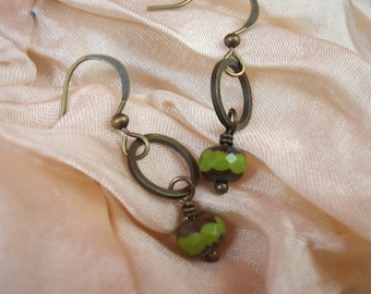 Spring Green on Brass Ring