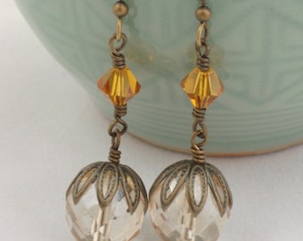 Elegant Champagne Earrings