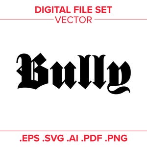 Bully Kanye West Vektor-Logo-Dateien (skalieren Sie auf jede Größe ohne Verpixelung - zum Drucken von allem geeignet)