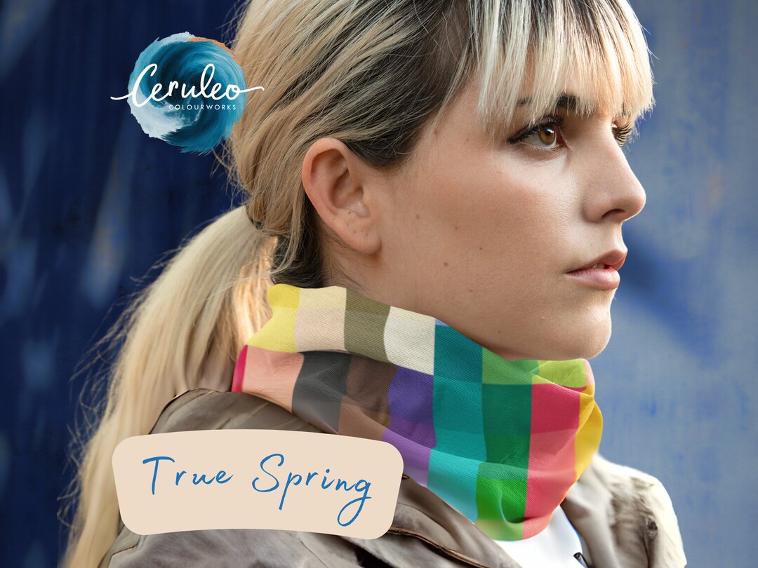 True Spring Seasonal Color Palette Scarf (warm Spring) - Seasonal ...