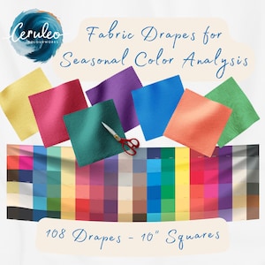 108 Fabric Drapes for Seasonal Colour Analysis - Discover Your Unique Individual Color Season