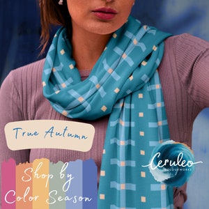True Autumn Seasonal Color Palette Scarf - Seasonal Colour Analysis