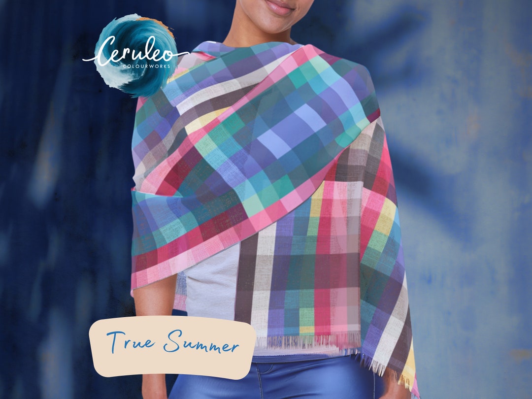 True Summer Scarf * Confirm Your Seasonal Colour Analysis * Wear Your ...
