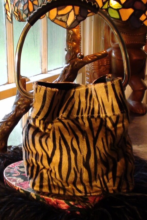 Faux Pony Hair Tote