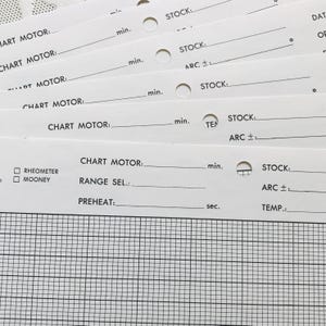 Vintage Office Graph Chart Papers 12 Sheets Junk Journal Pack Grid Forms