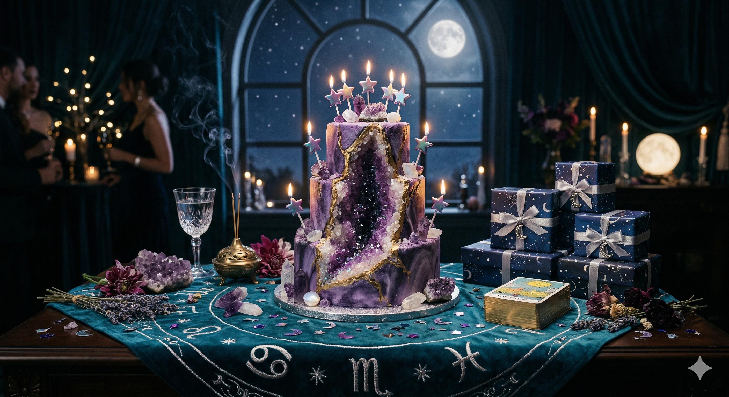 Amethyst Geode Birthday Card – Animated Zodiac Ecard (digital Download ...