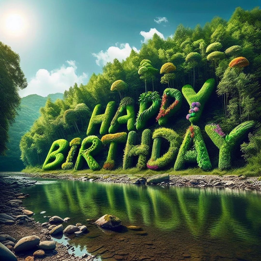 Happy Birthday Forest Instant Downloadable, Digital Download, Digital ...