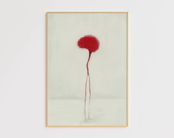Abstraktes Gehirn Art Print – Minimalistisches Gehirn Kunstwerk – Modernes Poster – Geschenk für Ärzte