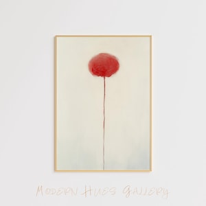 Anatomical Abstract Art – Life Circulation Symbol - Modern Painting – Minimalist Oil Painting Art Poster Doctors, Nurses, Medical Students