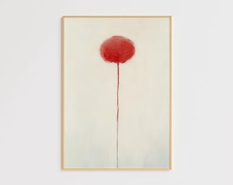 Anatomical Abstract Art – Life Circulation Symbol - Modern Painting – Minimalist Oil Painting Art Poster Doctors, Nurses, Medical Students