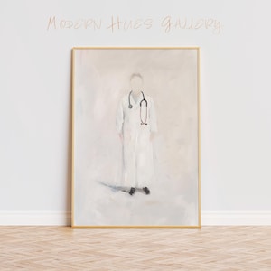 Doctor Wall Art – Minimalist Medical Poster – Modern Healthcare Decor – Gift for Doctors & Medical Students – Clinic Office Artwork