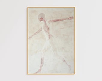 Anatomische kunstafdruk – wanddecoratie menselijke anatomie – moderne skelettekening – medische kunstposter – minimalistische wetenschapskunst – cadeau voor artsen