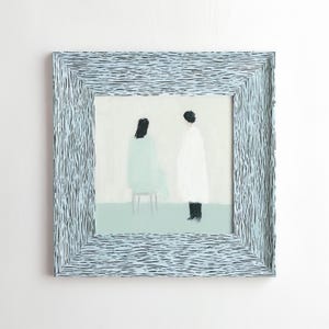 Doctor and Patient Minimalist Art - Modern Healthcare Inspired Digital Wall Art for Clinic or Office Decor - Canvas - Art - Print - Digital