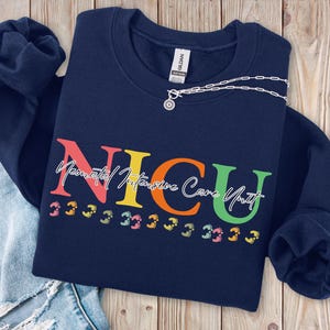 NICU-verpleegkundige sweater, medisch sweatshirt vrouwen, afstudeercadeau verpleegschool, waardering gezondheidszorg, trui neonatale verpleegkundige, babyverpleegkundige