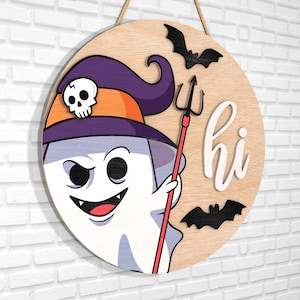 Halloween Welcome Sign Svg,Ghost Sign Svg,Halloween Round Sign Svg,Halloween Sign Svg ,Ghost Svg ,Glowforge Laser Cut Files Svg