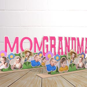Personalisierte glückliche Muttertag Blume Foto geschnitten Datei svg, Mutter umarmt Baby svg, Fotorahmen svg, hölzerner Blumenrahmen svg, Glowforge
