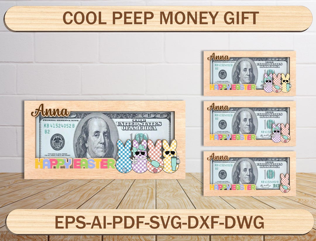 Custom Money File Personalized Easter Money Cut File, Custom Easter Gifts for Teens ...